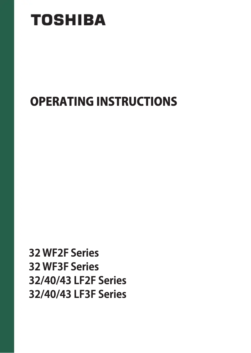 Image de la première page du manuel de l'appareil 40LF3F63DAZ