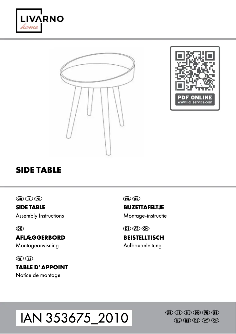 Page 1 de la notice Manuel utilisateur Livarno Lux ST-1002