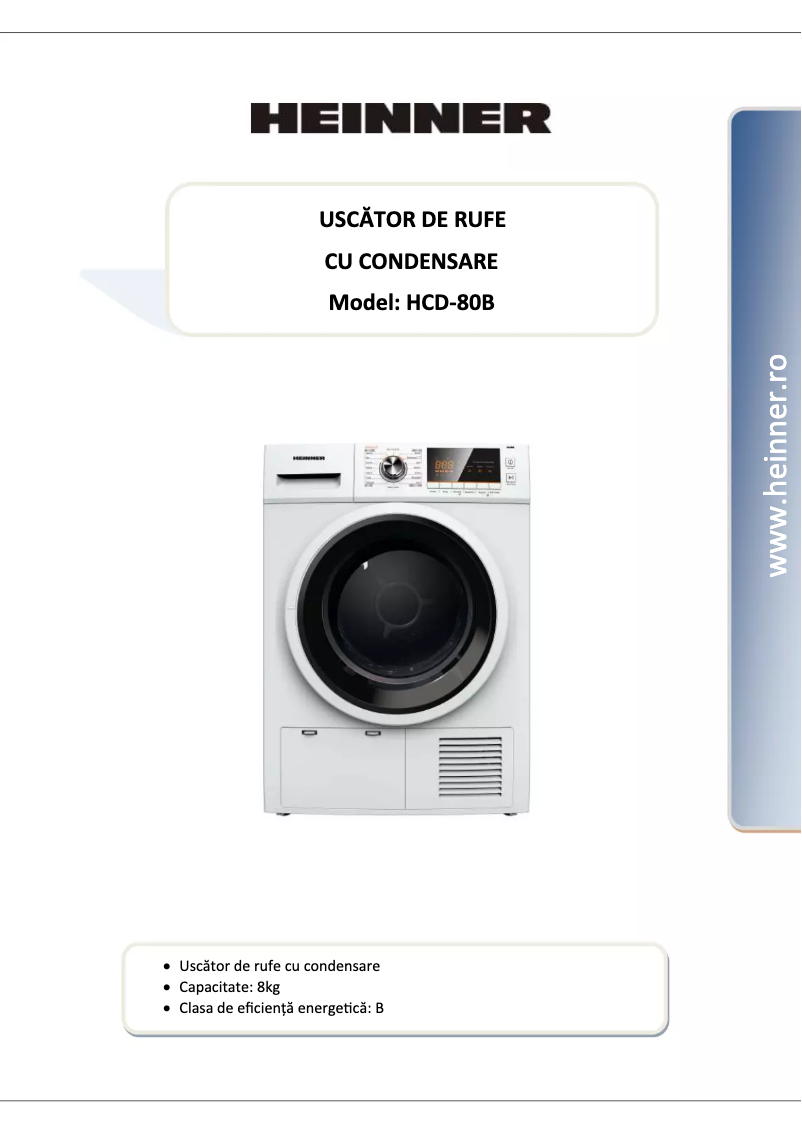 Image de la première page du manuel de l'appareil HCD-80B