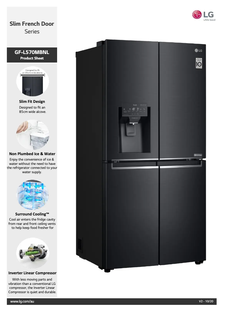 Image de la première page du manuel de l'appareil GF-L570MBNL