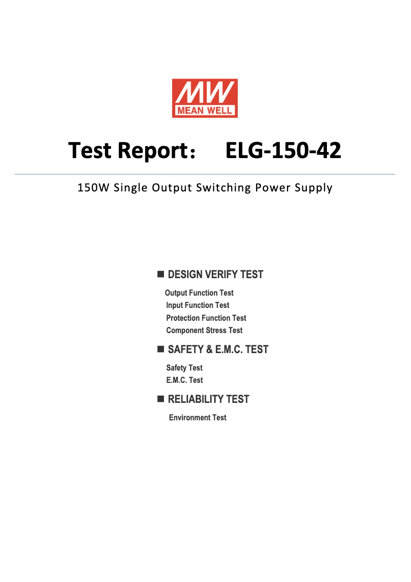 Image de la première page du manuel de l'appareil ELG-150-42