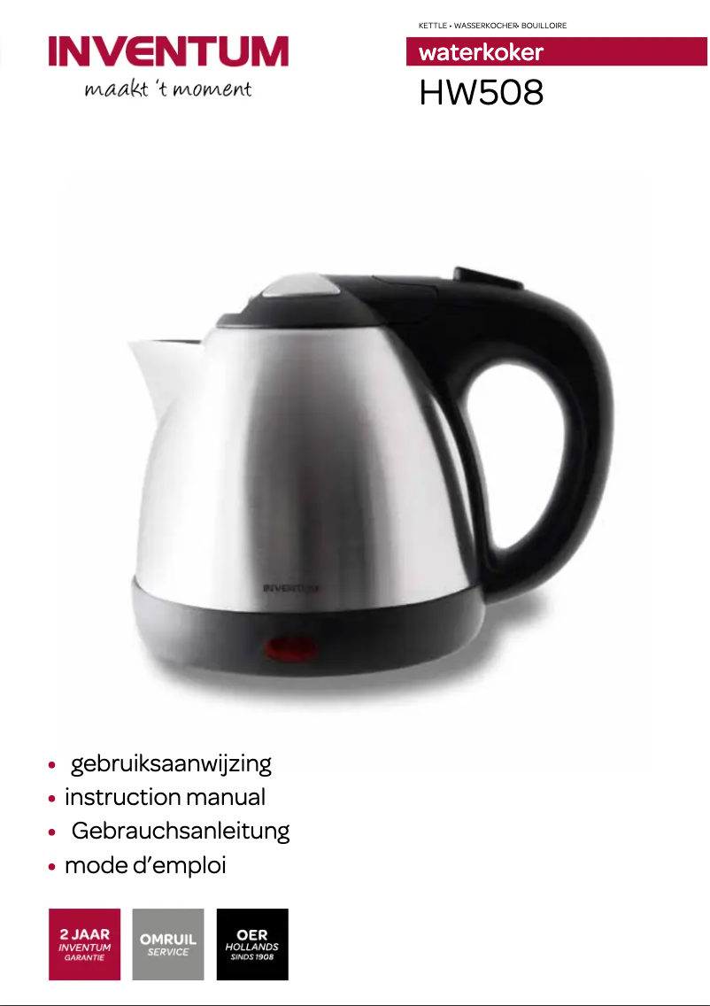 Page 1 de la notice Manuel utilisateur Inventum HW508