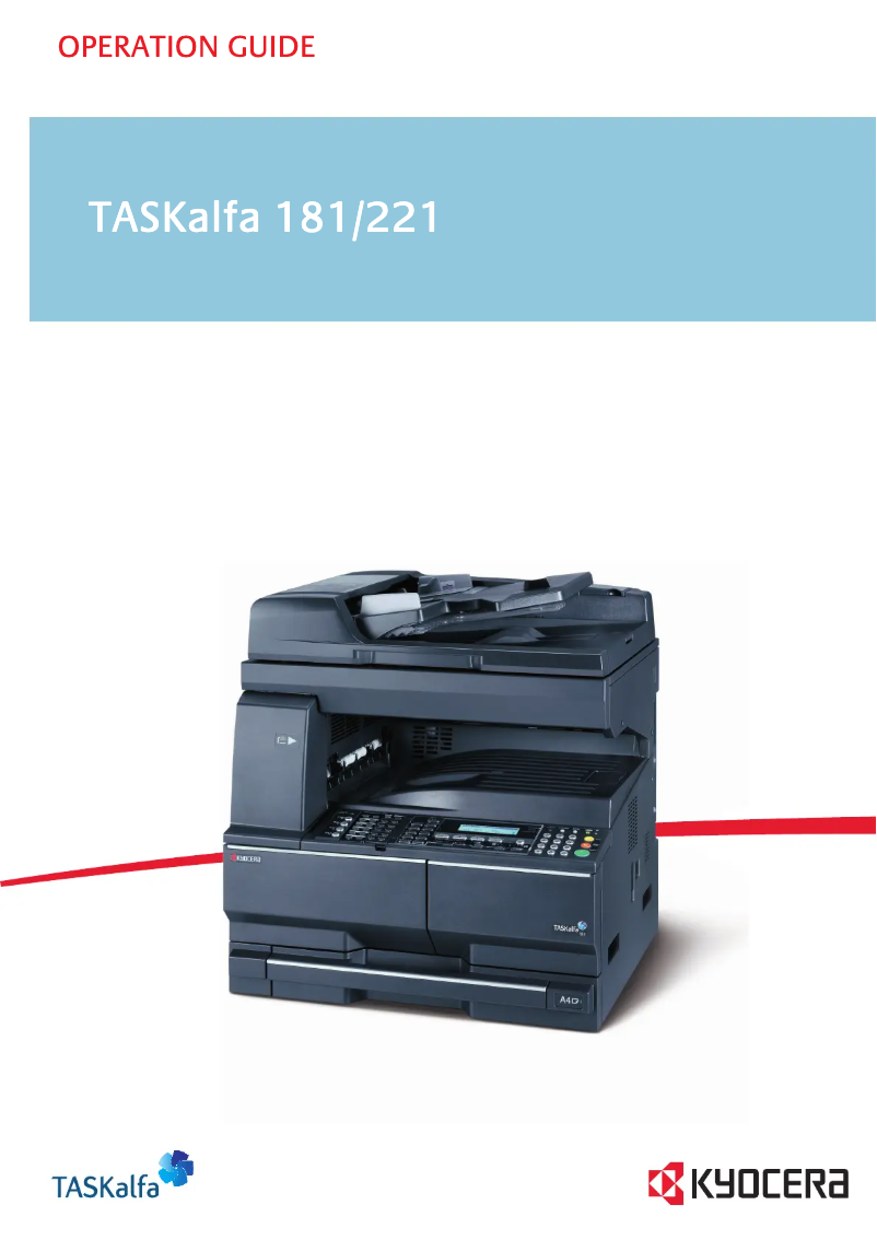 Image de la première page du manuel de l'appareil 221 SCAN