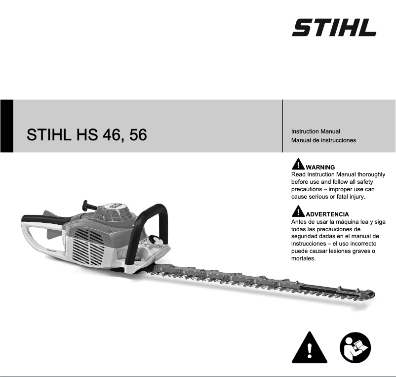 Page 1 de la notice Manuel utilisateur Stihl HS 56