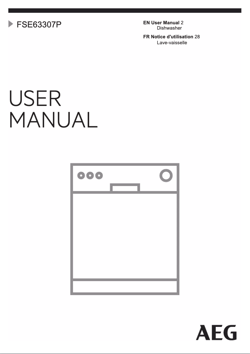Page 1 de la notice Manuel utilisateur AEG FSE63307P