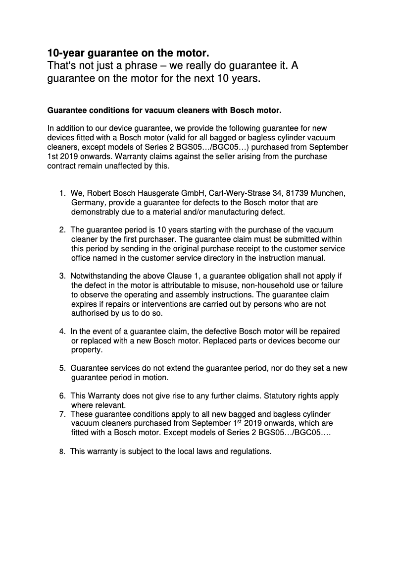 Page 1 de la notice Manuel utilisateur Bosch WGA254A0ME