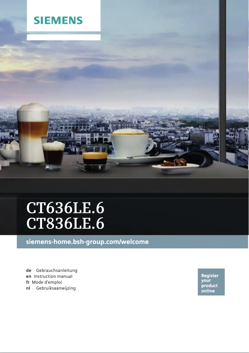 Image de la première page du manuel de l'appareil CT636LES6