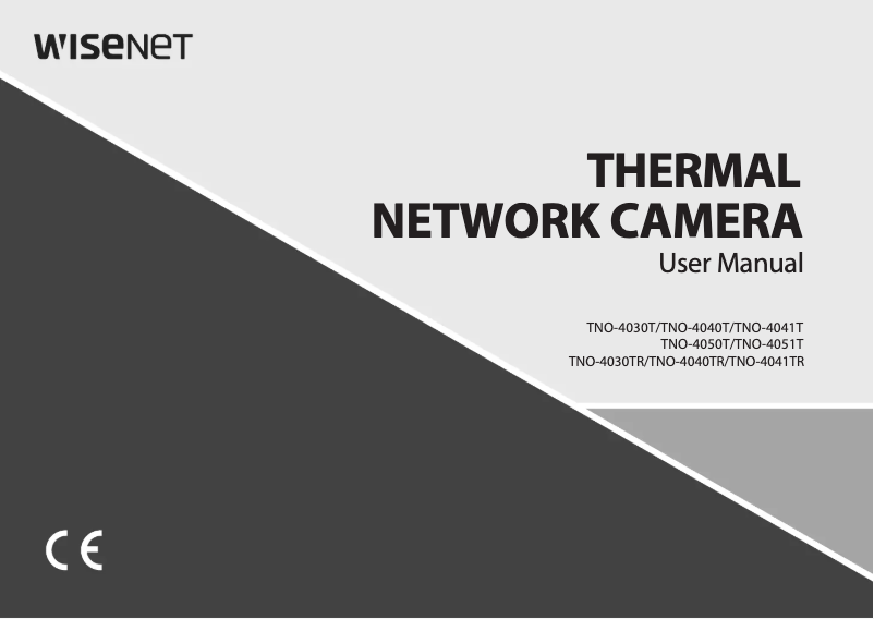 Page n°1 - Manuel utilisateur Hanwha TNO-4040TR