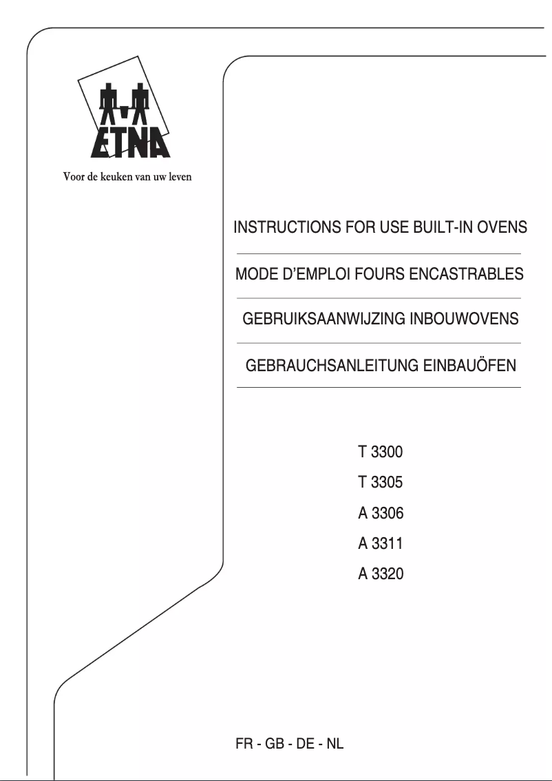 Page 1 de la notice Manuel utilisateur Etna A 3311 FT