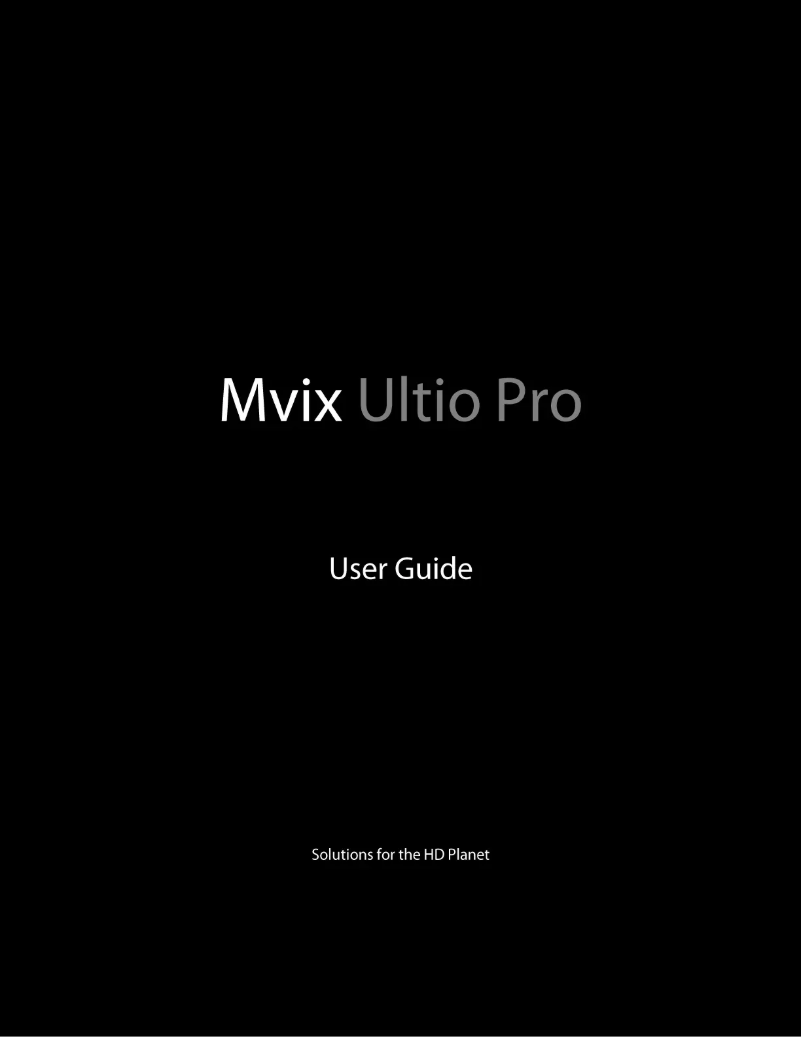 Page n°1 - Manuel utilisateur Mvix MX-880HD