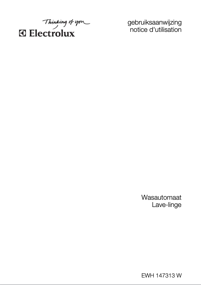 Page n°1 - Manuel utilisateur Electrolux EWH147313W
