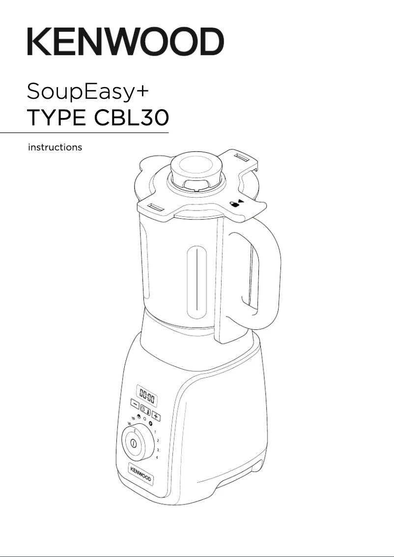 Page n°1 - Manuel utilisateur Kenwood SoupEasy+ CBL30