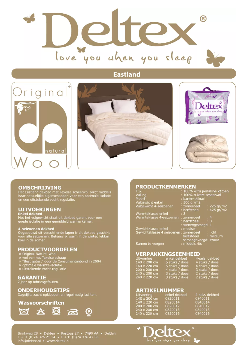 Image de la première page du manuel de l'appareil Eastland