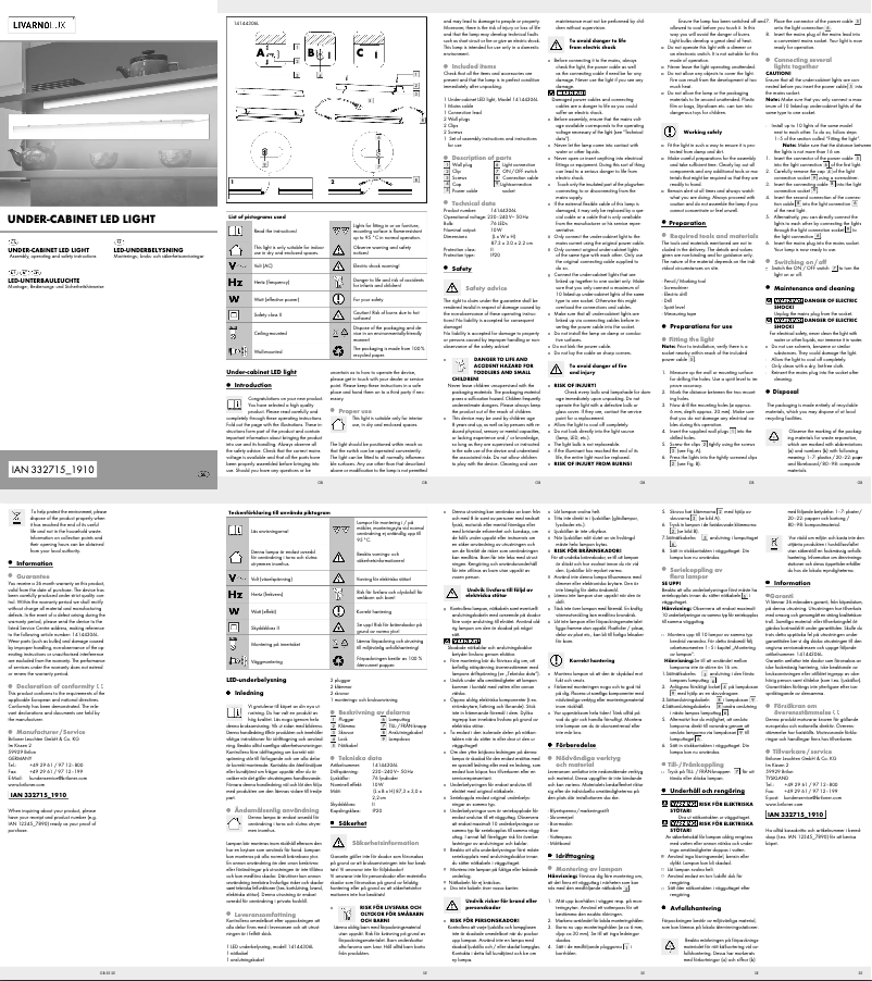 Image de la première page du manuel de l'appareil IAN 332715