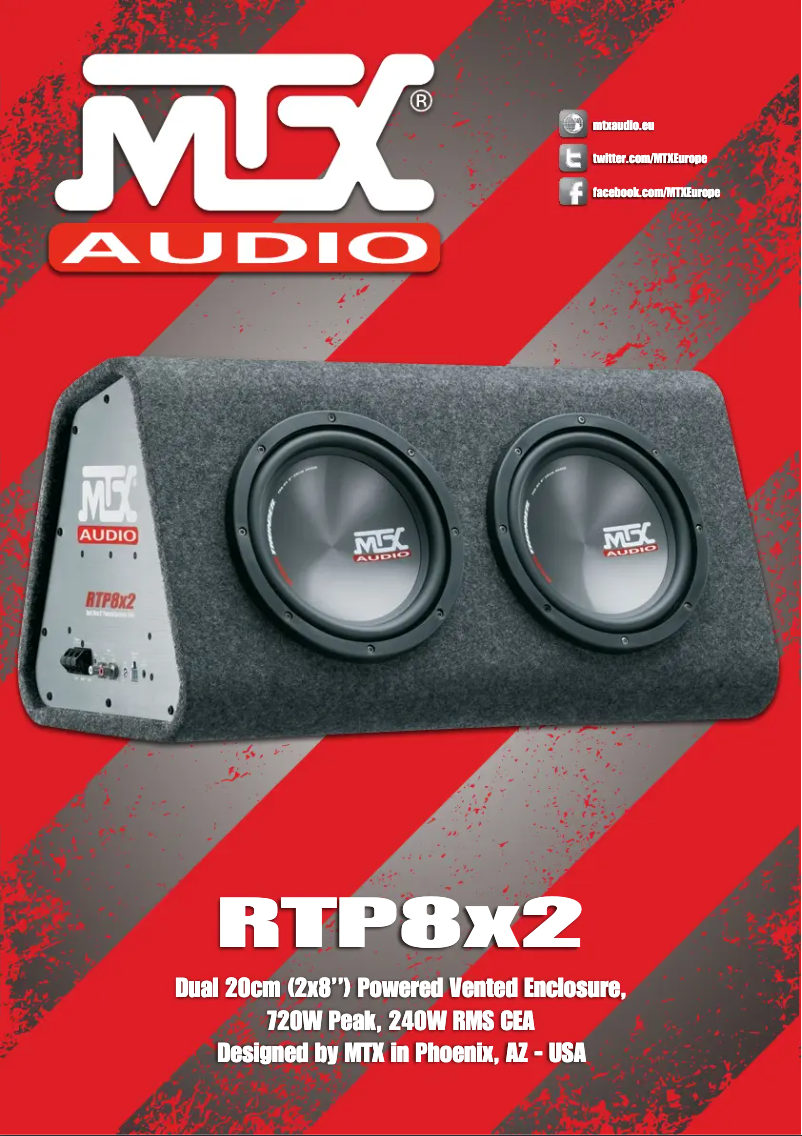 Page 1 de la notice Manuel utilisateur MTX Audio RTP8x2