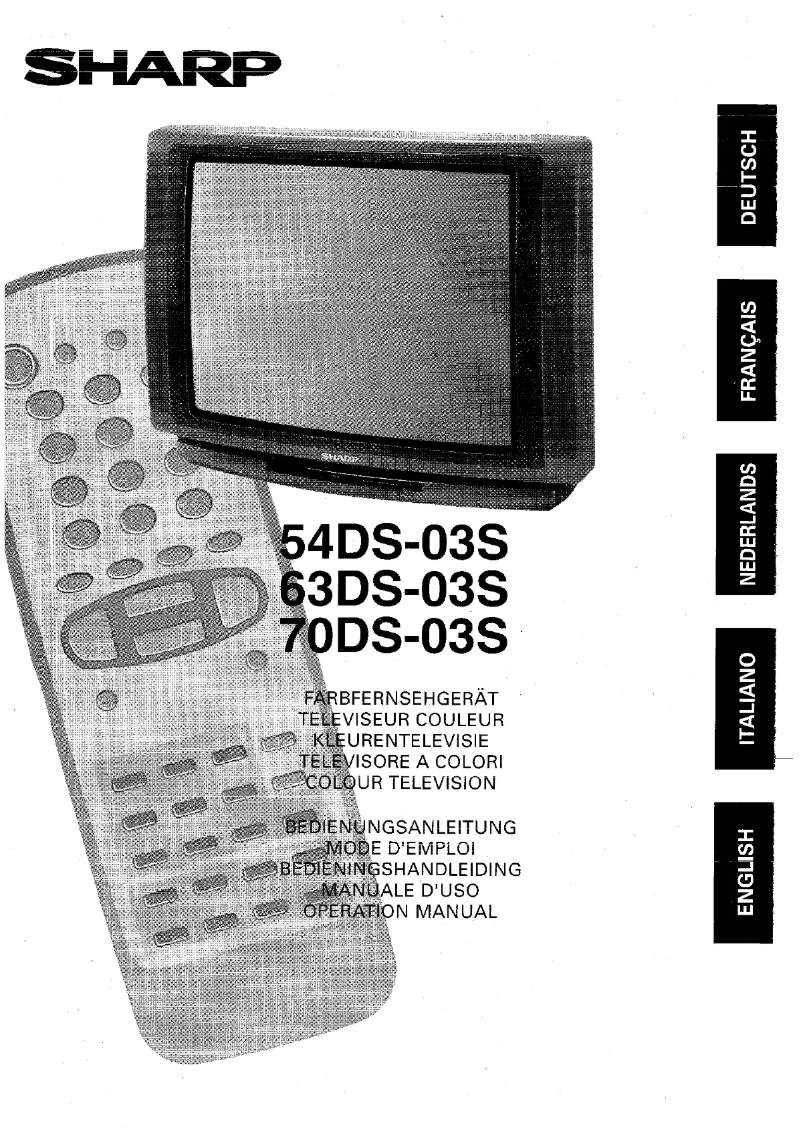 Página 1 del manual Manual de usuario Sharp 70DS03S