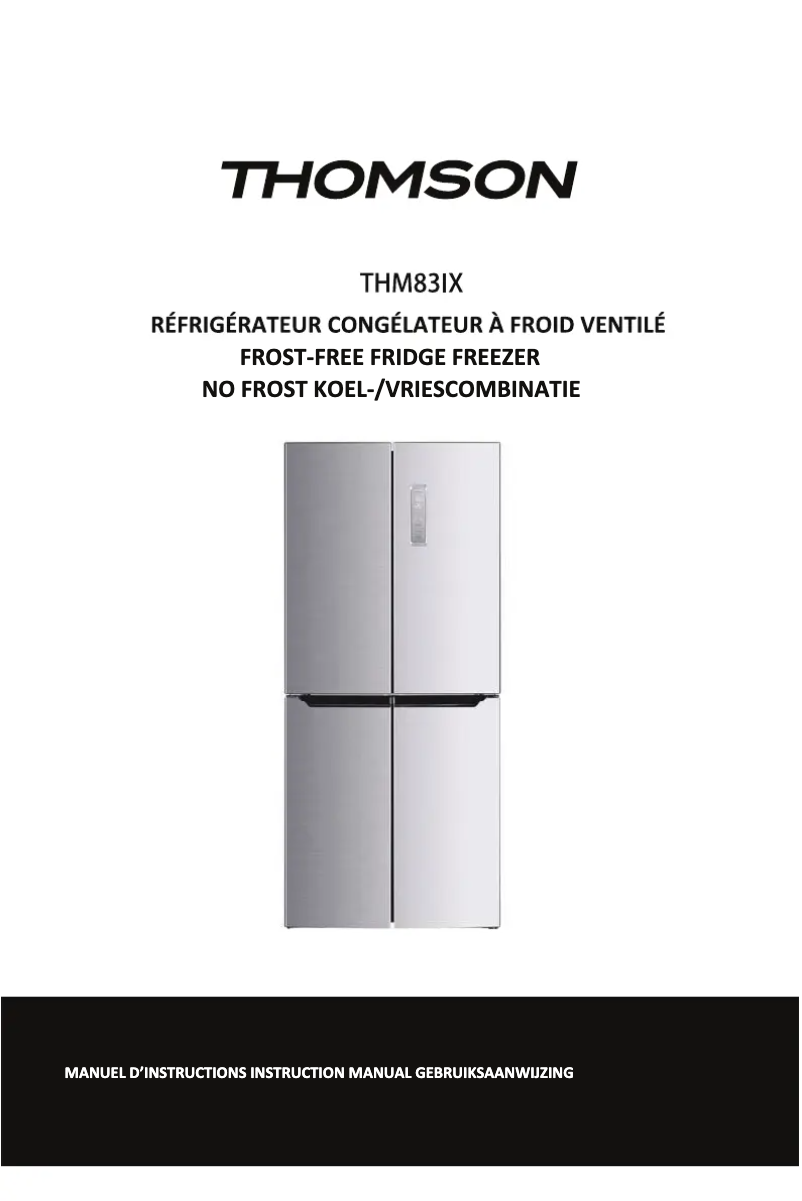 Image de la première page du manuel de l'appareil THM83IX