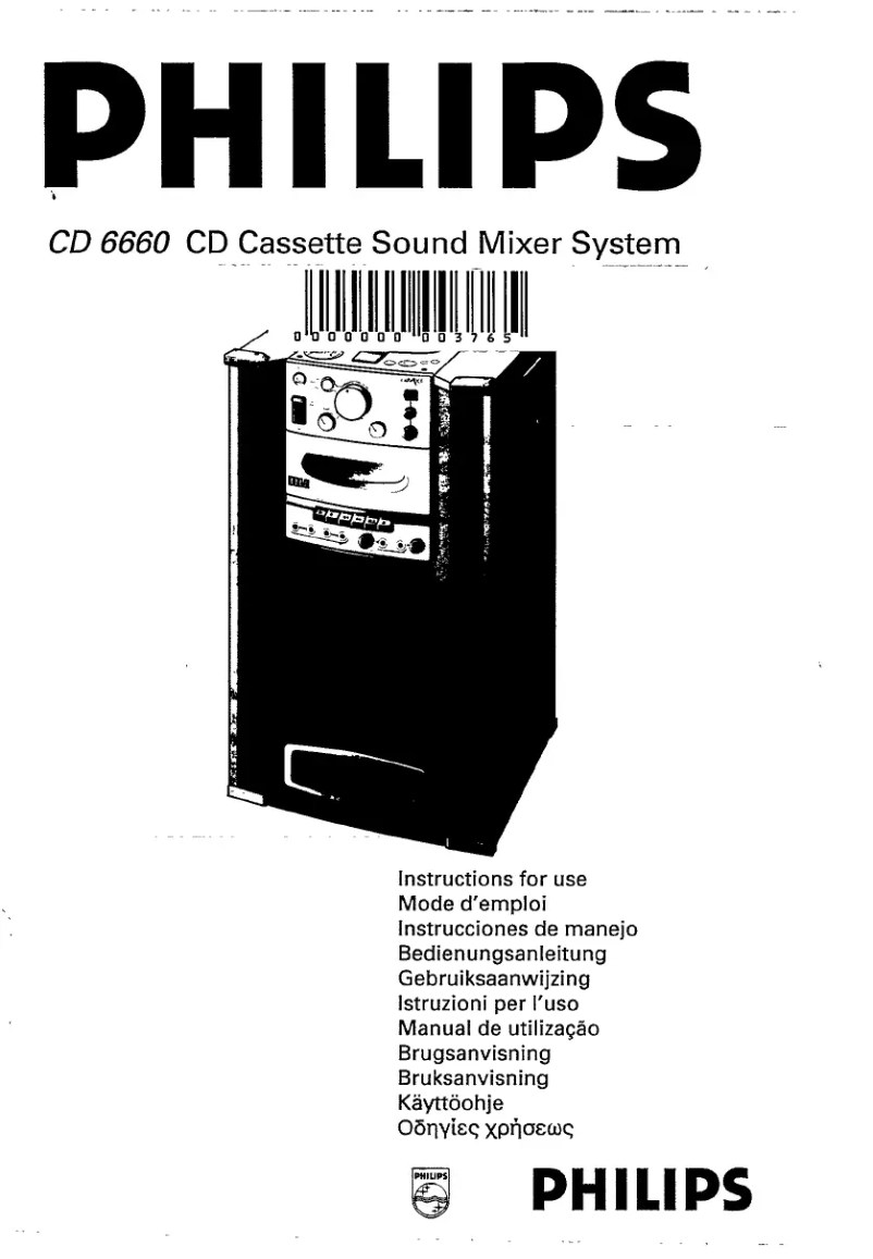 Image de la première page du manuel de l'appareil CD6660