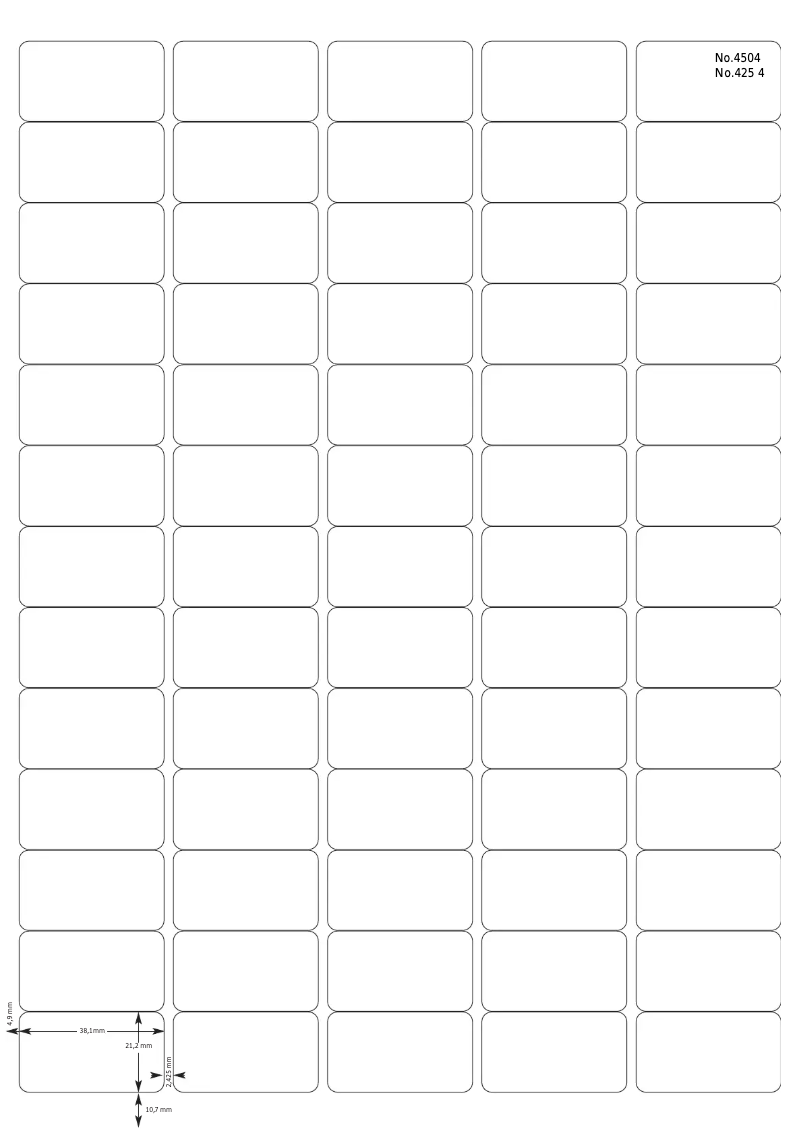 Page 1 de la notice Manuel utilisateur Herma 4504