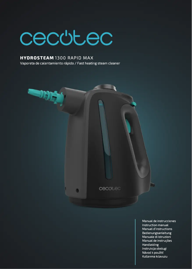 Page n°1 - Manuel utilisateur Cecotec Hydrosteam 1300 Rapid Max