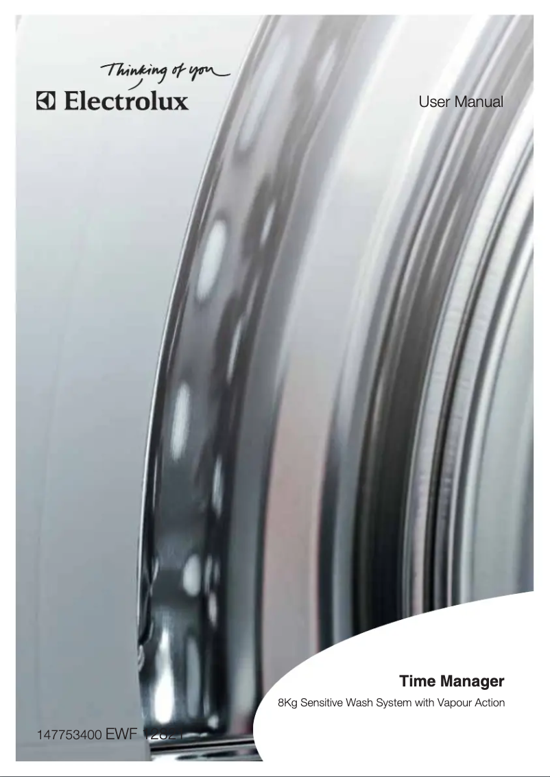 Page 1 de la notice Manuel utilisateur Electrolux EWF12821