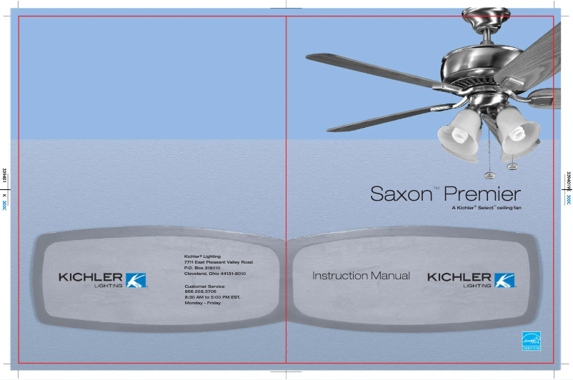 Página 1 del manual Manual de usuario Kichler Saxon Premier