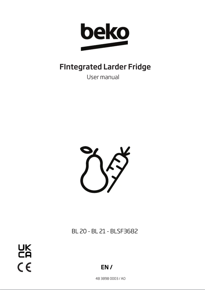 Image de la première page du manuel de l'appareil BLSF3682