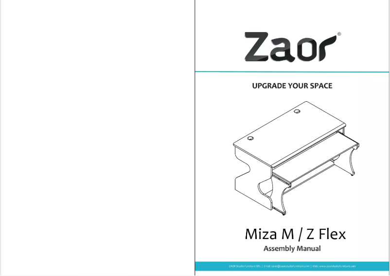 Page 1 de la notice Manuel utilisateur Zaor Miza M Flex