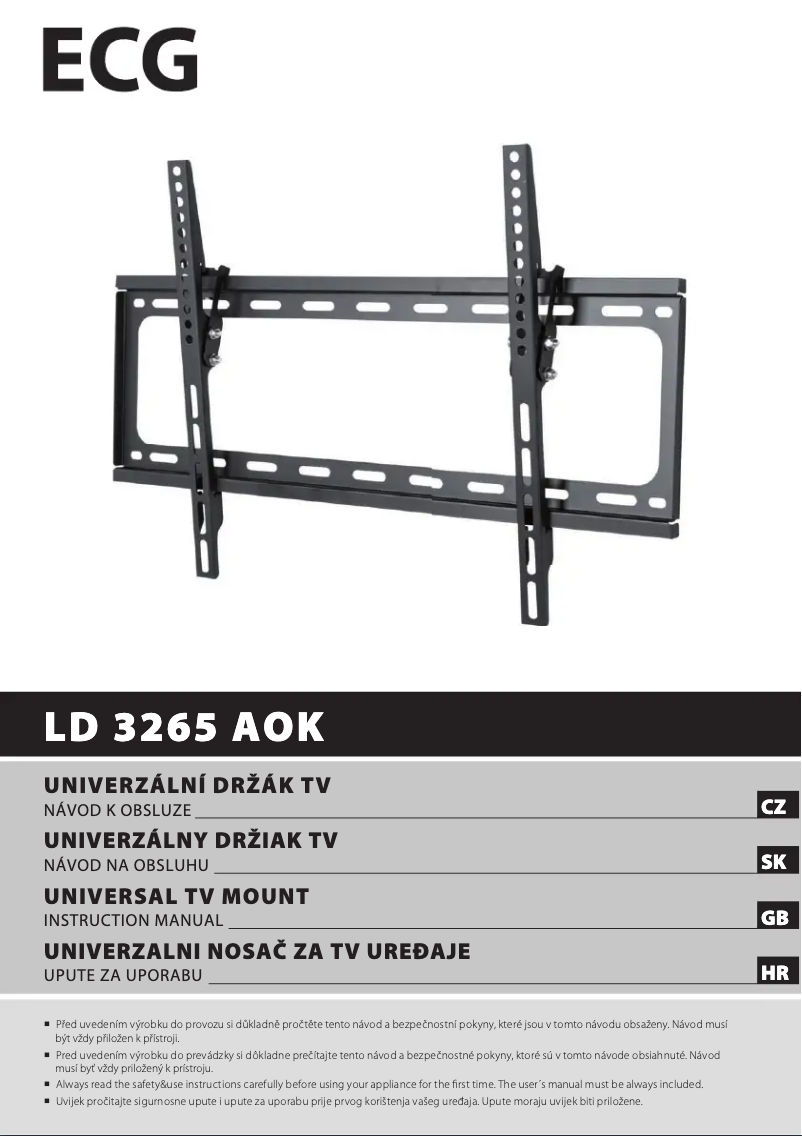Page n°1 - Manuel utilisateur ECG LD 3265 AOK