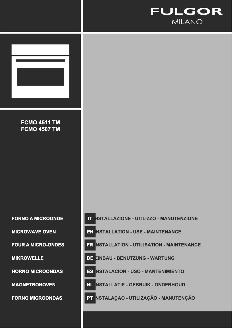 Page n°1 - Mode d'emploi Fulgor Milano FCMO 4507 TM WH