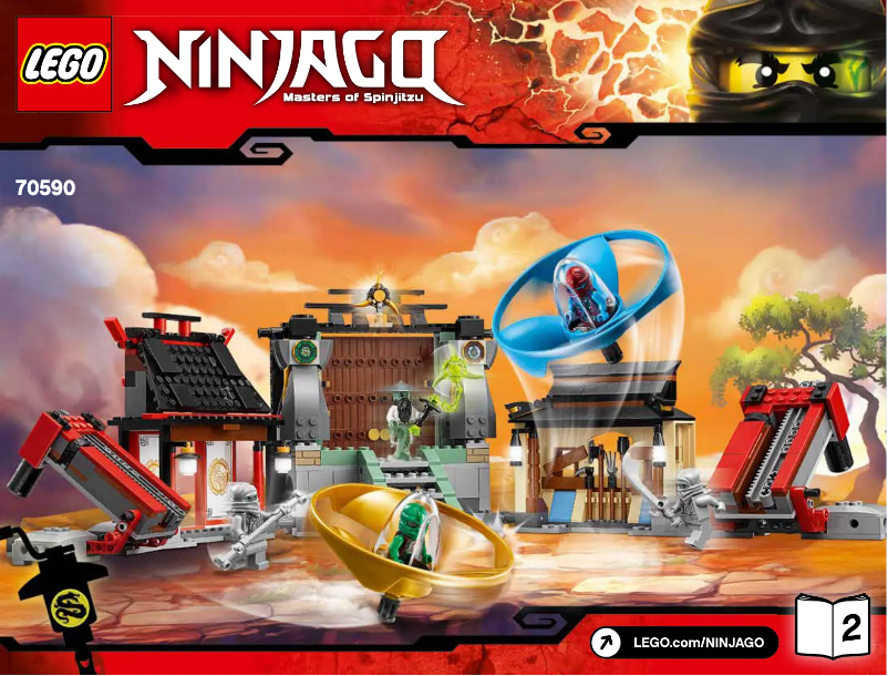 Page 1 de la notice Manuel utilisateur Lego Ninjago 70590