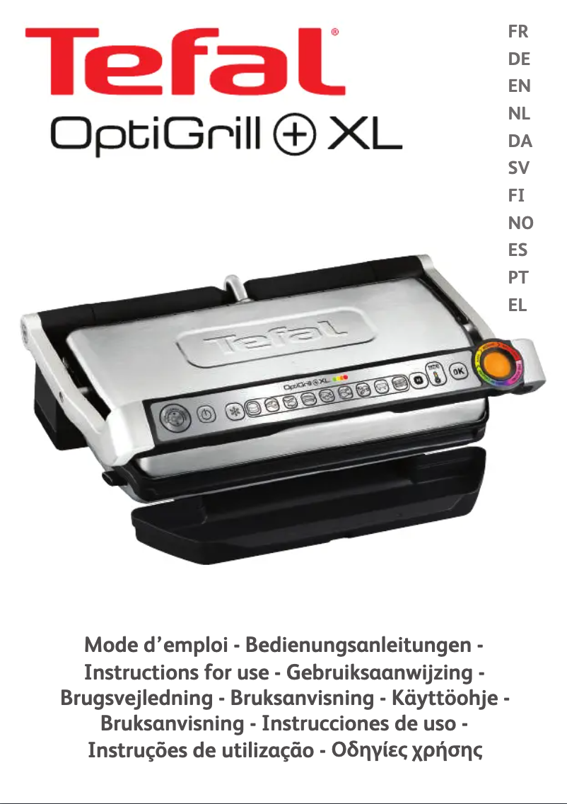Image de la première page du manuel de l'appareil OptiGrill+ XL GC7228