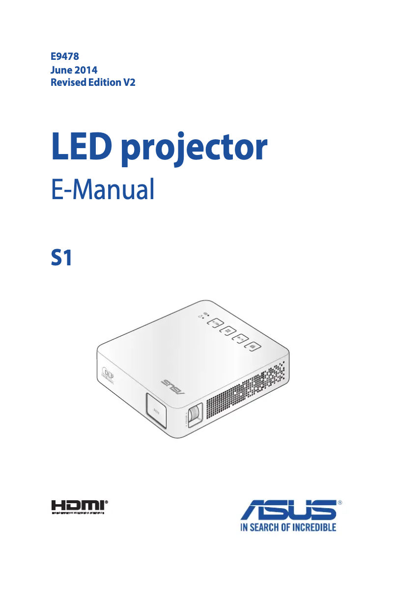 Page 1 de la notice Manuel utilisateur Asus S1