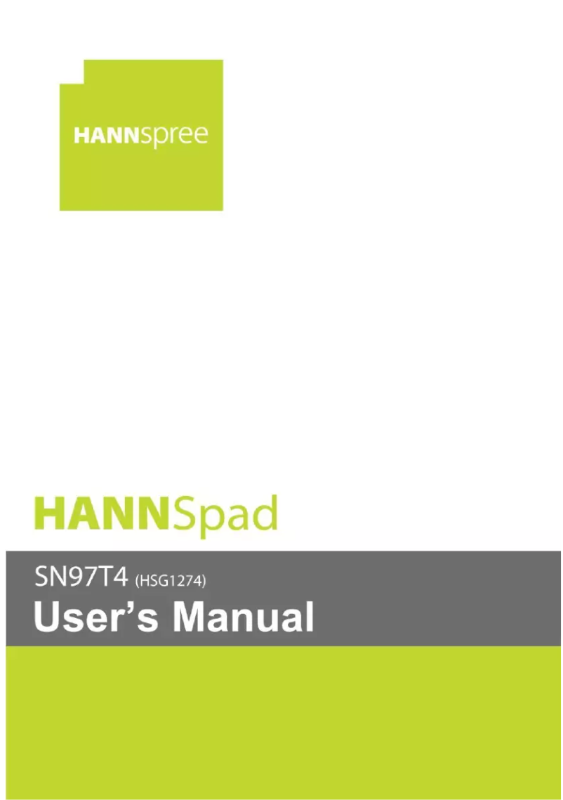 Page 1 de la notice Manuel utilisateur Hannspree SN97T41W