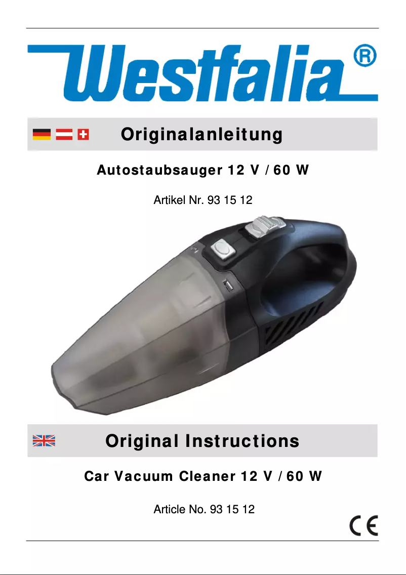 Image de la première page du manuel de l'appareil 931512