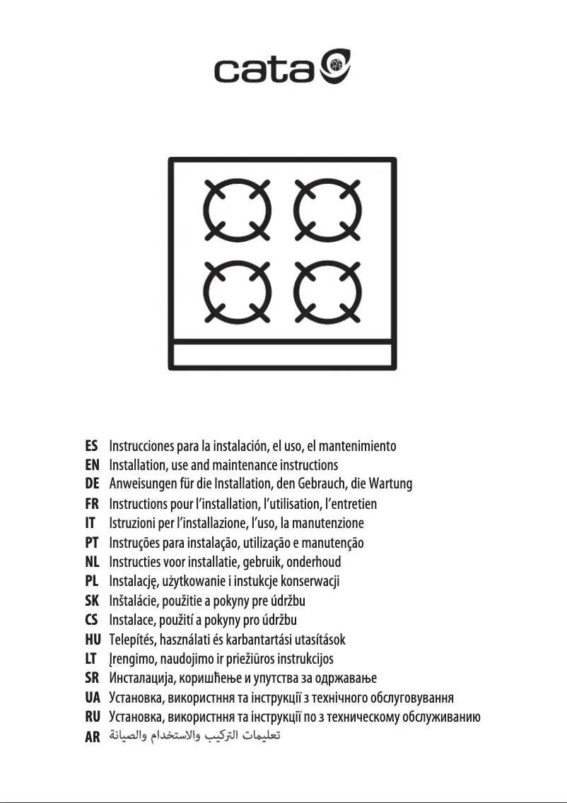 Page 1 de la notice Manuel utilisateur CATA SCI 3002 BK
