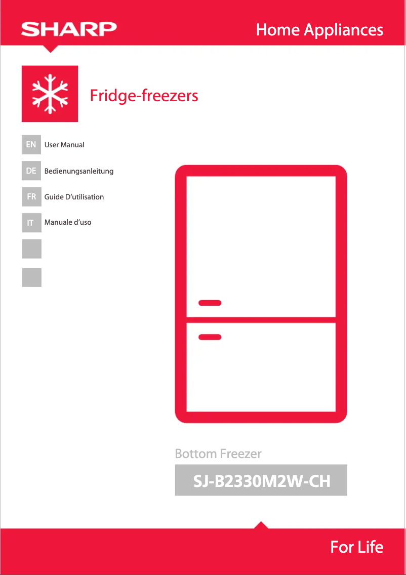 Page 1 de la notice Manuel utilisateur Sharp SJ-B2330M2W