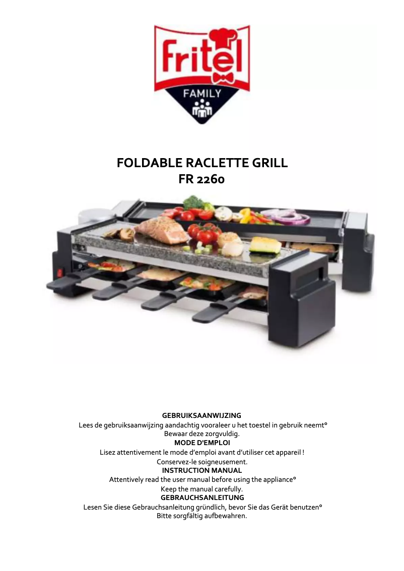 Page n°1 - Manuel utilisateur Fritel FR 2260