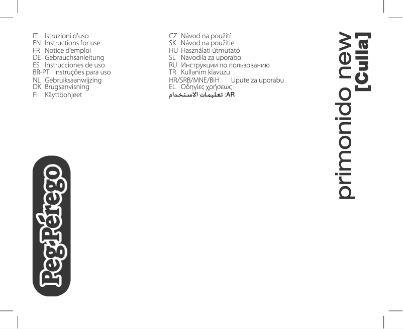 Page 1 de la notice Manuel utilisateur Peg Perego Primonido New Culla
