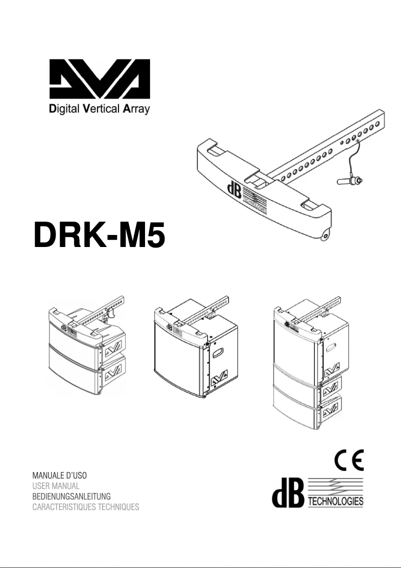 Page 1 de la notice Manuel utilisateur DB Technologies DVA DRK-M5