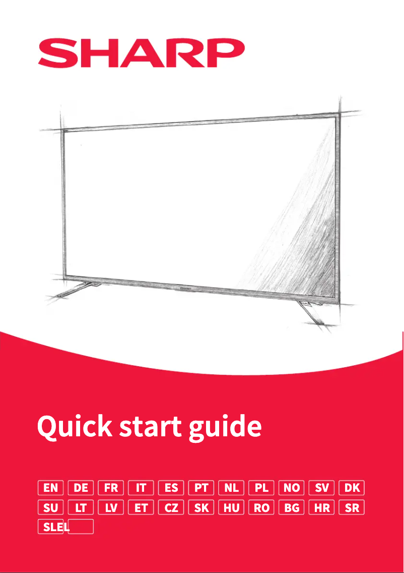 Page n°1 - Guide de démarrage rapide Sharp 40BJ4E