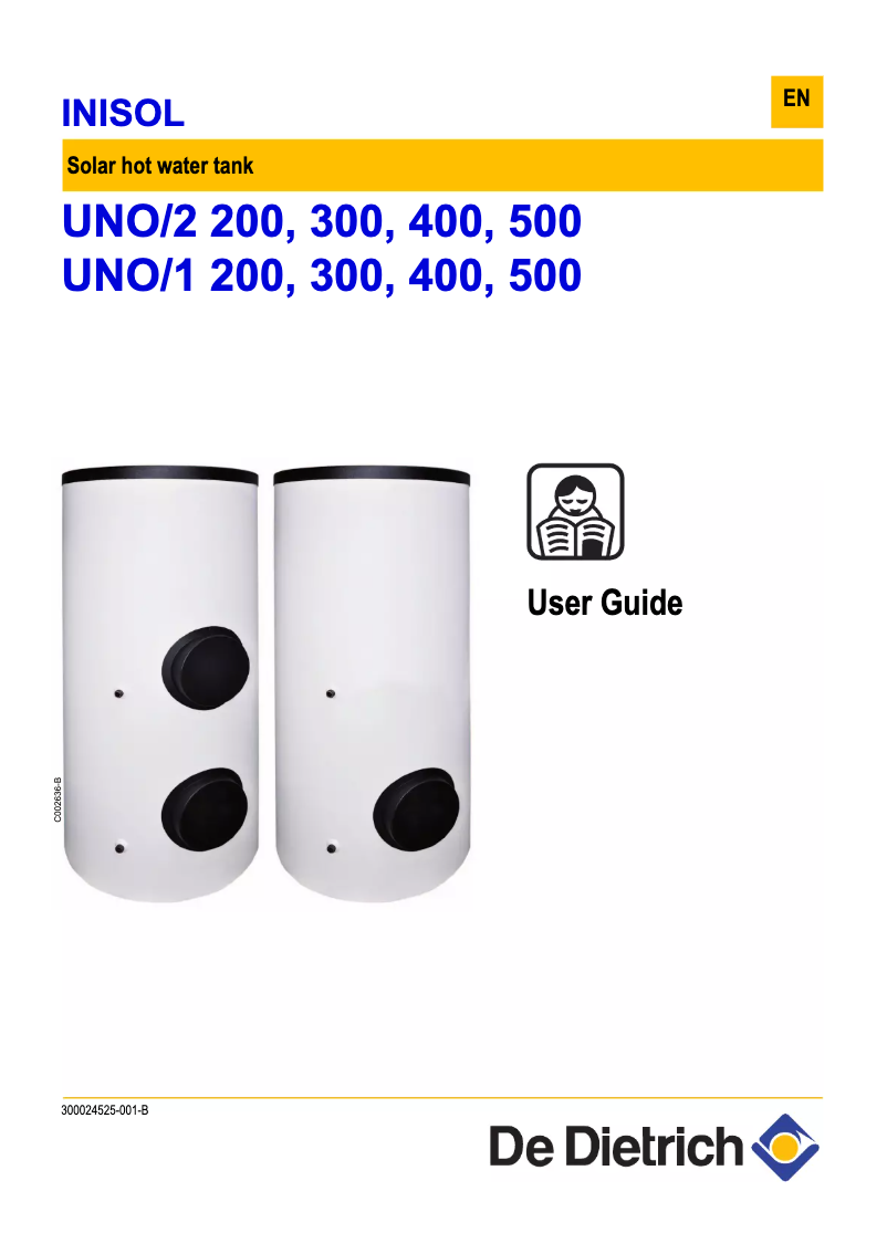 Page n°1 - Manuel utilisateur De Dietrich INISOL UNO/2 500