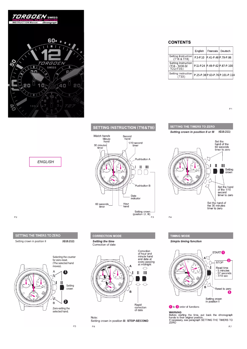 Page n°1 - Manuel utilisateur Torgoen T16CFIP45RO