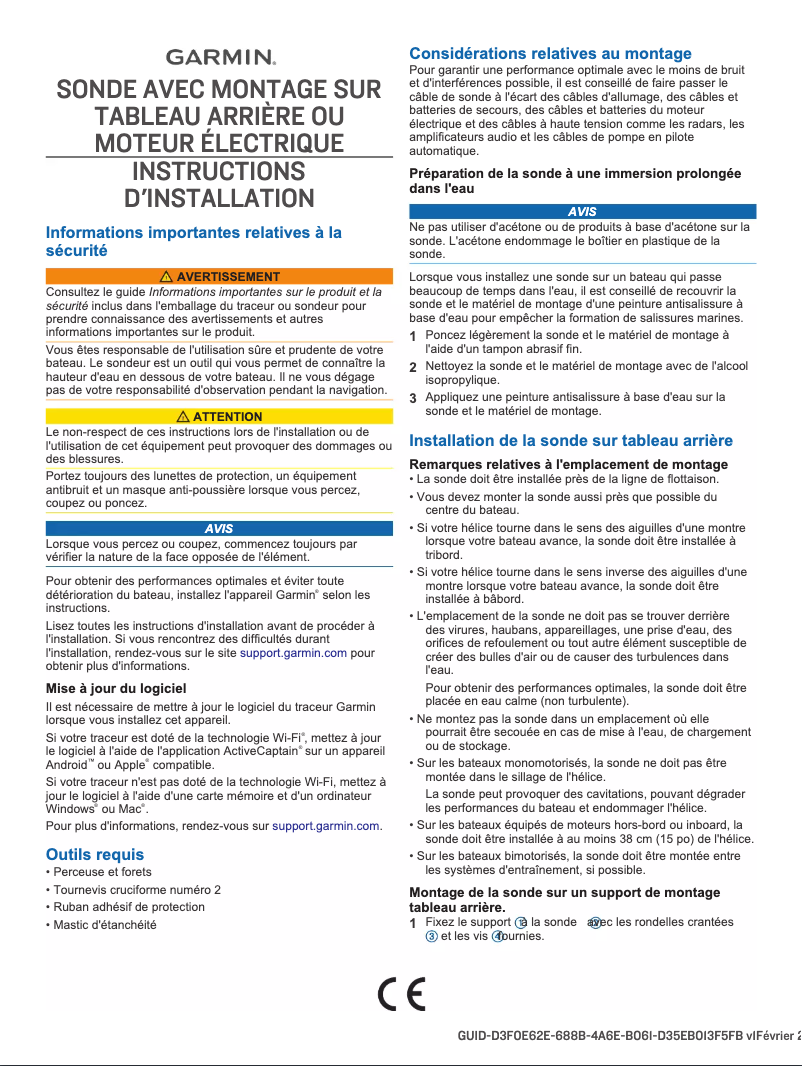 Image de la première page du manuel de l'appareil GVC 20