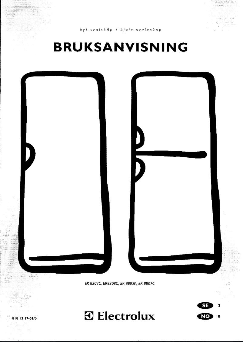 Page n°1 - Manuel utilisateur Electrolux ER8803C