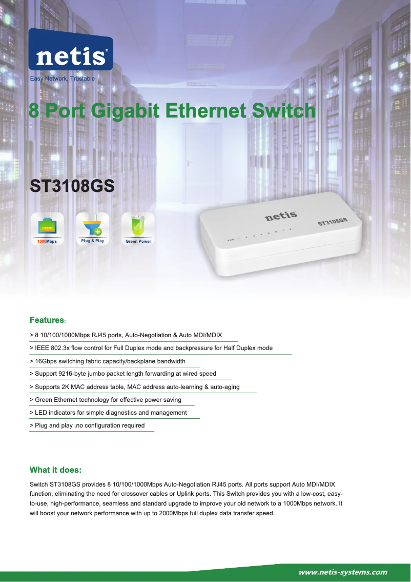 Image de la première page du manuel de l'appareil ST3108GS