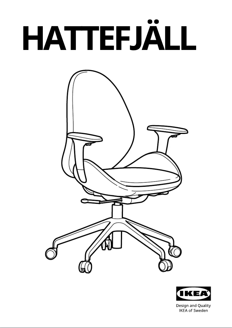 Page 1 de la notice Manuel utilisateur Ikea HATTEFJÄLL 005.251.02