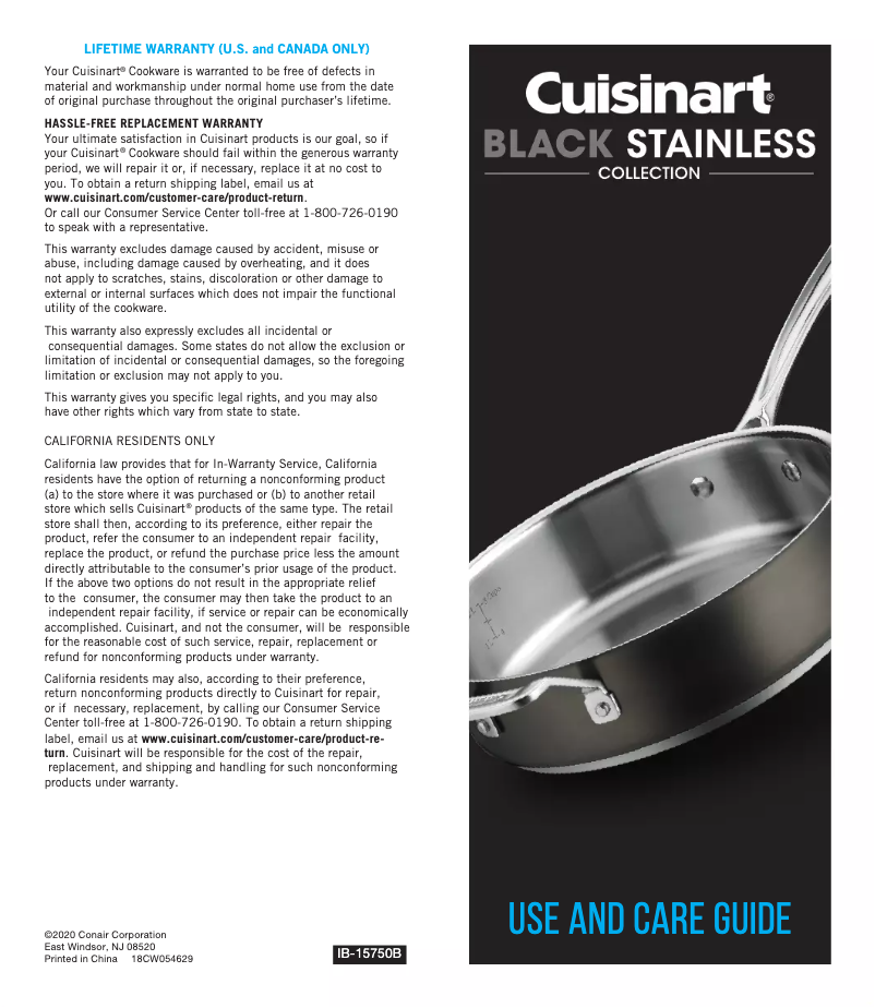 Page 1 de la notice Manuel utilisateur Cuisinart BSC722