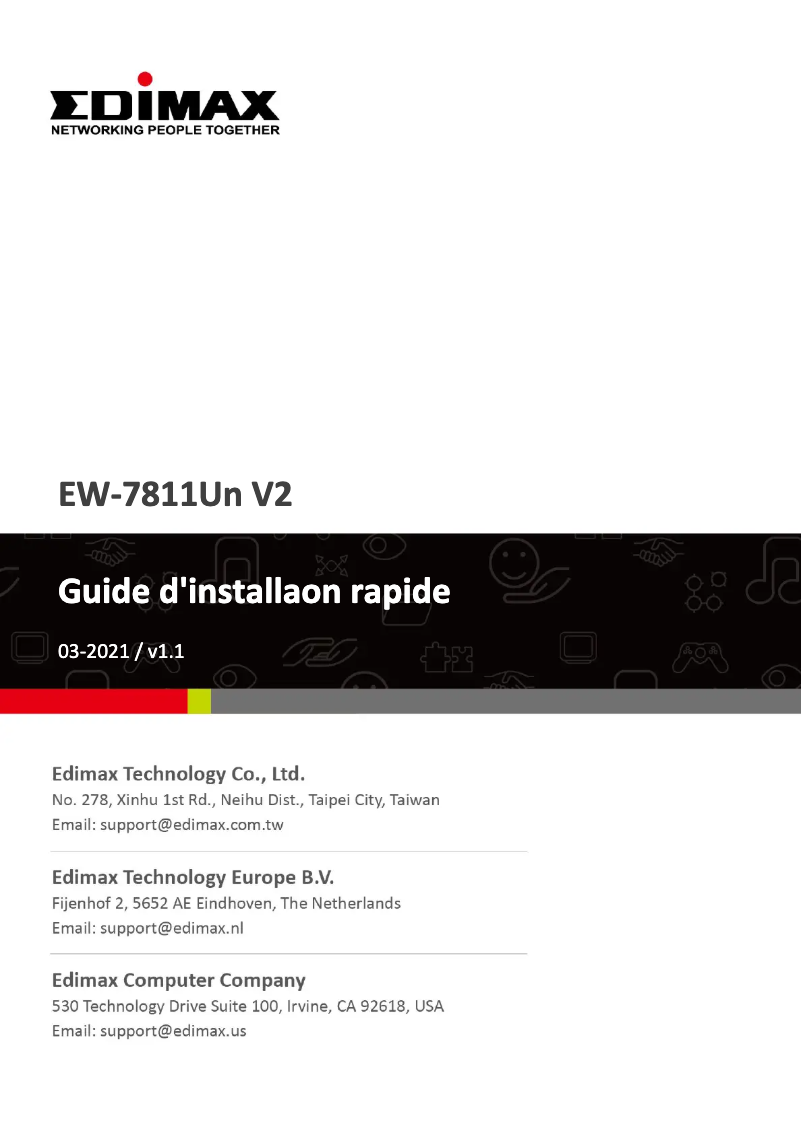 Página 1 del manual Manual de usuario Edimax EW-7811Un V2