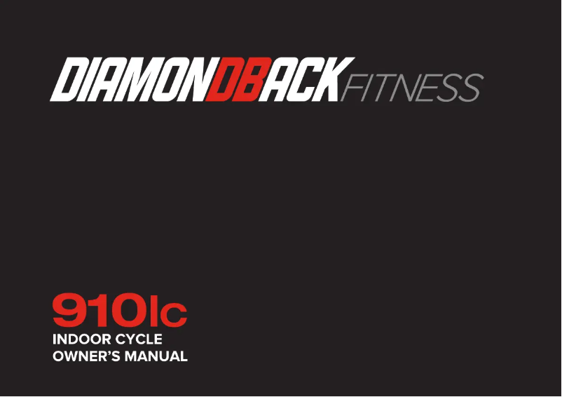 Page n°1 - Manuel utilisateur Diamondback 910Ic